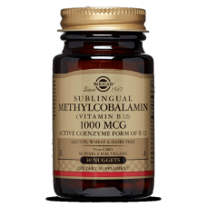Вітамін В12, Сублиігвальный, Vitamin B12, Solgar, 1000 мкг, 30 наггетсів
