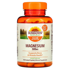 Магній, 500 мг, Magnesium, Sundown Naturals, 180 каплет