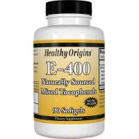 Витамин E, Смесь Токоферолов, Vitamin E 400 МЕ, Healthy Origins, 90 капсул