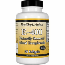 Витамин E, Смесь Токоферолов, Vitamin E 400 МЕ, Healthy Origins, 90 капсул