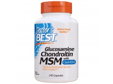 Глюкозамін & Хондроїтин & МСМ, OptiMSM, Doctor's Best, 240 капсул