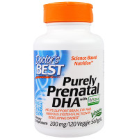 DHA (докозагексаєнова кислота) 200мг для Вагітних, Doctor's Best, 120 желатинових капсул