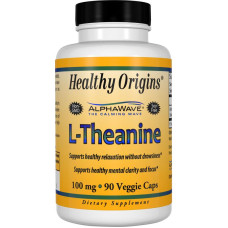 Теанин 100мг, Healthy Origins, 90 гелевых капсул