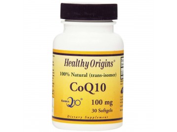 Коензим Q10, Kaneka (COQ10), Healthy Origins, 100 мг, 30 желатинових капсул