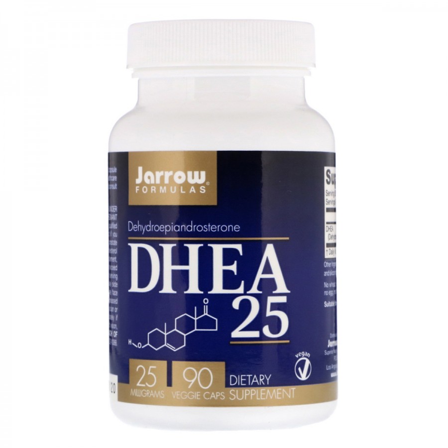 Дегідроепіандростерон 25 мг, DHEA, Jarrow Formulas, 90 гелевих капсул