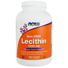 УЦІНКА Лецитин 1200мг, Lecithin, Now Foods, 400 желатинових капсул (вм'ятина)