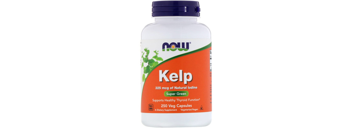Натуральний Йод, (Ламінарія), Kelp, Now Foods, 250 капсул