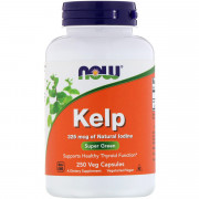 Натуральный йод, (Ламинария), Kelp, Now Foods, 250 капсул