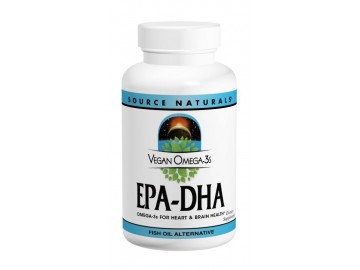 Веганська Омега-3, 300 мг, EPA-DHA, Source Naturals, 60 желатинових капсул