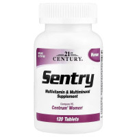 Мультивітаміни та мультимінерали для жінок, Sentry Women, Multivitamin & Multimineral Supplement, 21st Century, 120 таблеток