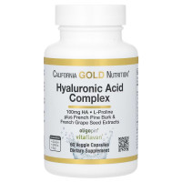 Комплекс с гиалуроновой кислотой, Hyaluronic Acid Complex, California Gold Nutrition, 60 вегетарианских капсул