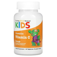 Вітамін C з біофлавоноїдами для дітей, смак апельсину, Vitamin C with Bioflavonoid Complex for Children, California Gold Nutrition, 90 жувальних таблеток