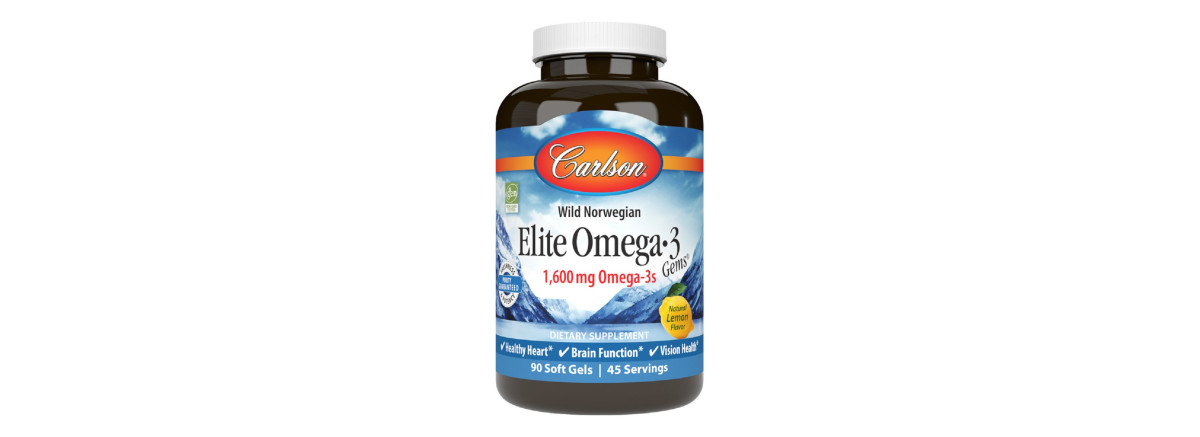 Омега-3, Смак Лимона, Elite Omega-3 Gems, Carlson, 90 желатинових капсул