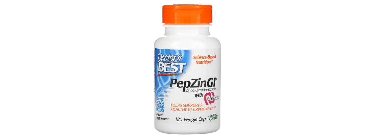 Цинк Карнозін Комплекс, PepZin, Doctor's Best, 120 вегетаріанських капсул