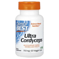 Кордицепс, 750 мг, Ultra Cordyceps, Doctor's Best, 60 вегетарианских капсул