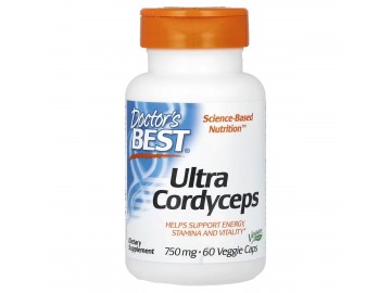 Кордіцепс, 750 мг, Ultra Cordyceps, Doctor's Best, 60 вегетаріанських капсул