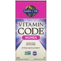 Мультивитамины для женщин, Vitamin Code, Garden of Life, 120 вегетарианских капсул