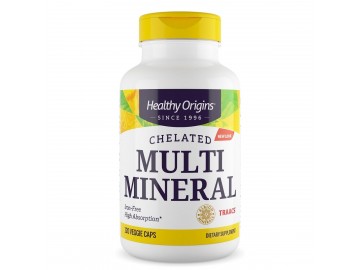 Хелатні мультимінерали без заліза, Chelated Multi Mineral, Iron Free, Healthy Origins, 120 вегетаріанських капсул