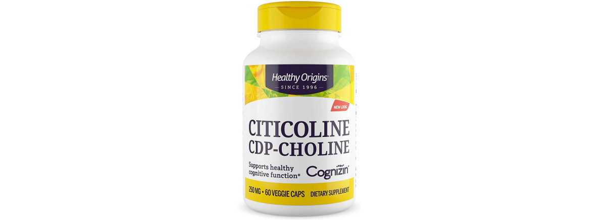 Цитиколін 250мг, Cognizin, Healthy Origins, 60 вегетаріанських капсул