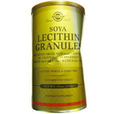 УЦІНКА Лецитин Невибілений в Поршку, Soya Lecithin Granules, Solgar, 454 гр.