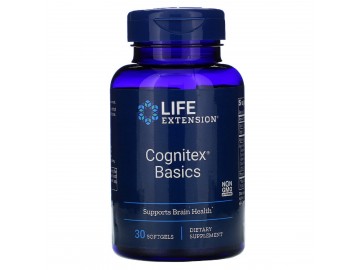 Поддержка памяти и когнитивной функции, Cognitex Basics, Life Extension, 30 гелевых таблеток