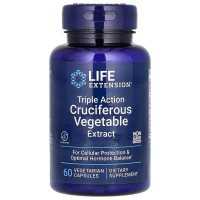 Экстракт капустных растений тройного действия, Triple Action Cruciferous Vegetable Extract, Life Extension, 60 вегетарианских капсул