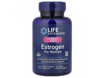 Естроген для жінок, Estrogen for Women, Life Extension, 30 таблеток