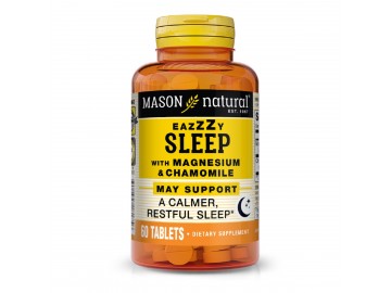 Легкий сон з магнієм та ромашкою, Eazy sleep with Magnesium & Chamomile, Mason Natural, 60 таблеток