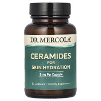 Керамиды для увлажнения кожи, 5мг, Ceramides For Skin Hydration, Dr. Mercola, 30 капсул