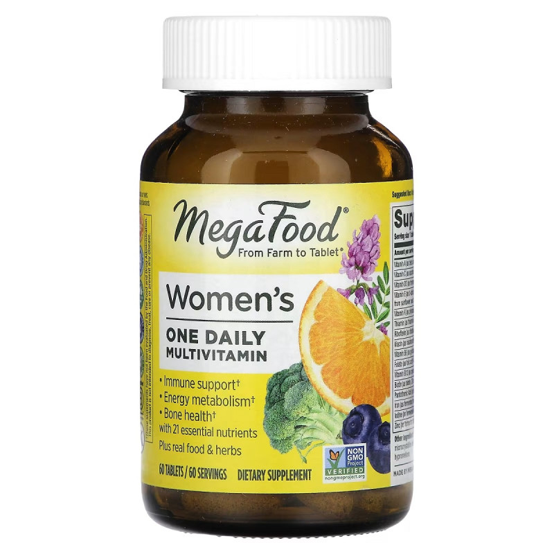Мультивитамины для женщин Women's One Daily MegaFood 60 таблеток