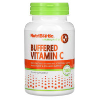 Витамин C буферизованный, 500 мг, Buffered Vitamin C, NutriBiotic, 100 капсул