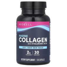 СКИДКА Морской Коллаген, NeoCell, 120 капсул (царапина на этикетке)