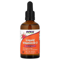 Вітамін D3 рідкий, 400 МО, Liquid Vitamin D-3, Now Foods, 59 мл