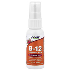 Вітамін B12, ліпосомальний спрей, B-12 Liposomal Spray, Now Foods, 59 мл