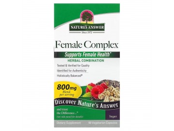 Жіночий трав'яний комплекс, 800 мг, Female Complex, Herbal Combination, Nature's Answer, 90 вегетаріанських капсул