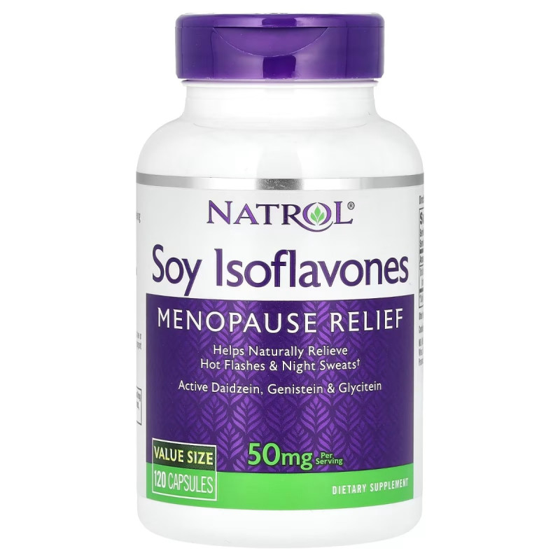 Соевые изофлавоны, 50 мг, Soy Isoflavones, Natrol, 120 капсул
