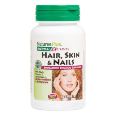 Растительный комплекс для волос, кожи и ногтей, Herbal Actives, Natures Plus, 60 таблеток