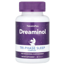 Трифазный комплекс для сна, Tri-Phase Sleep Complex, Natures Plus, 60 таблеток