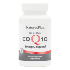 Коэнзим Q10, Убихинол, 50 мг, Beyond CoQ10, Natures Plus, 60 гелевых капсул