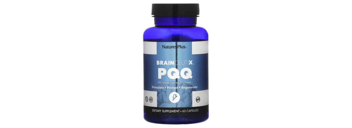 Пірролохінолінхінон PQQ, 20 мг, BrainCeutix, Natures Plus, 60 капсул