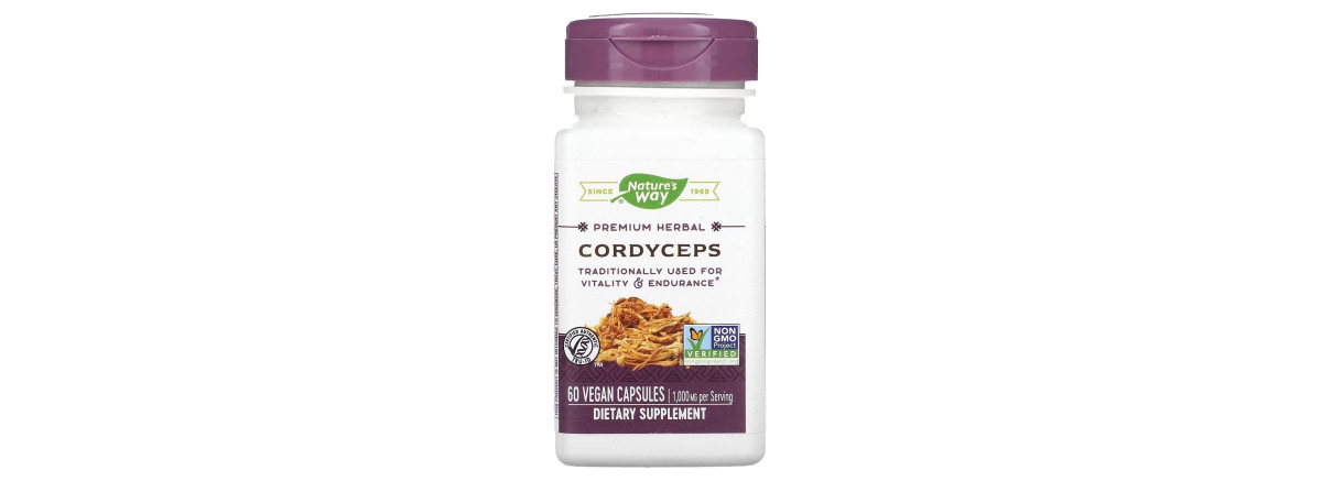 Кордіцепс, 500 мг, Cordyceps, Nature's Way, 60 вегетаріанських капсул