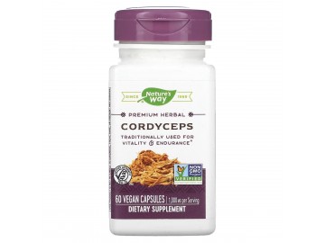 Кордіцепс, 500 мг, Cordyceps, Nature's Way, 60 вегетаріанських капсул