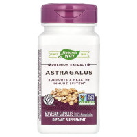 Астрагал, премиум экстракт, Astragalus, Premium Extract, Nature's Way, 60 вегетарианских капсул