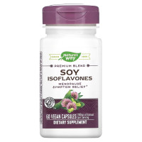 Соевые изофлавоны, премиум качества, Premium Blend, Soy Isoflavones, Nature's Way, 60 вегетарианских капсул