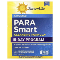 Очищувальна формула, 15-денна програма, ParaSmart Cleansing Formula, Renew Life, 90 вегетаріанських капсул та краплі