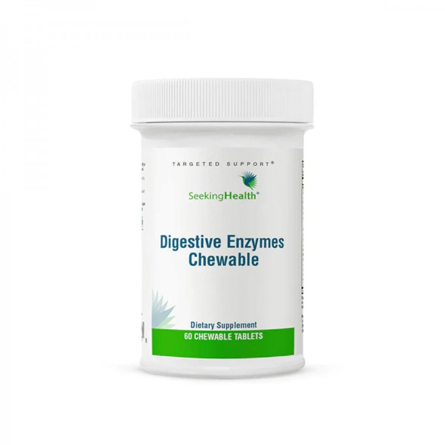 Травні ферменти, Digestive Enzymes, Seeking Health, 60 жувальних таблеток