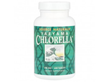 Хлорелла, 200 мг, Yaeyama Chlorella, Source Naturals, 600 таблеток