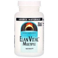 Мультивитамины, Elan Vital Multiple, Source Naturals, 180 таблеток