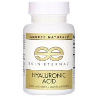 Гиалуроновая Кислота 50мг, Source Naturals, Skin Eternal, 60 таблеток