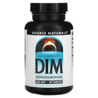 Дим, 200мг, DIM, Source Naturals, 60 таблеток